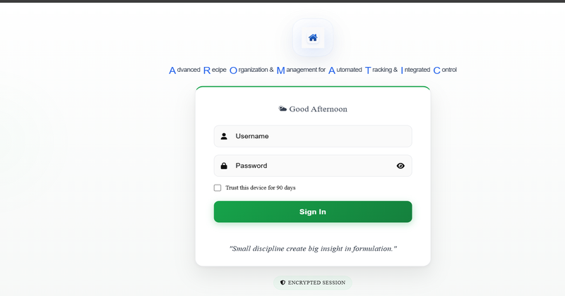 Aromatic Cloud — Fragrance Manufacturing ERP built by iSocialize
